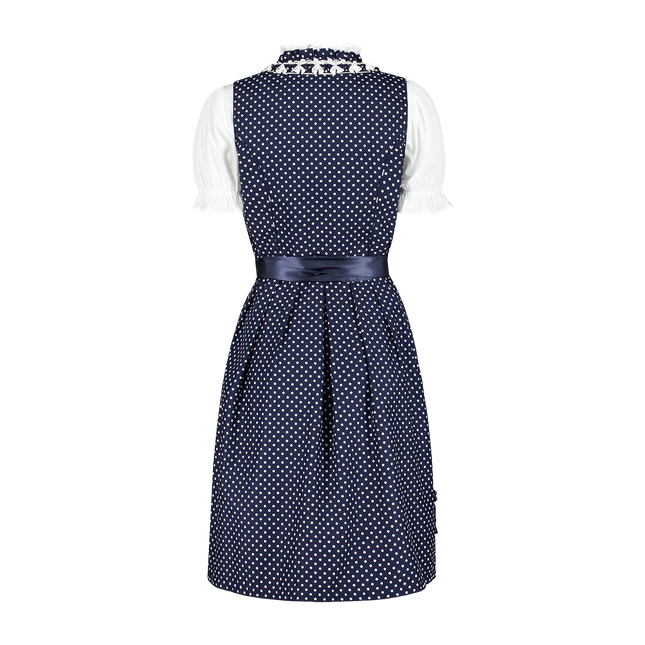 Blanc Bleu Robe Dirndl Oktoberfest Dames