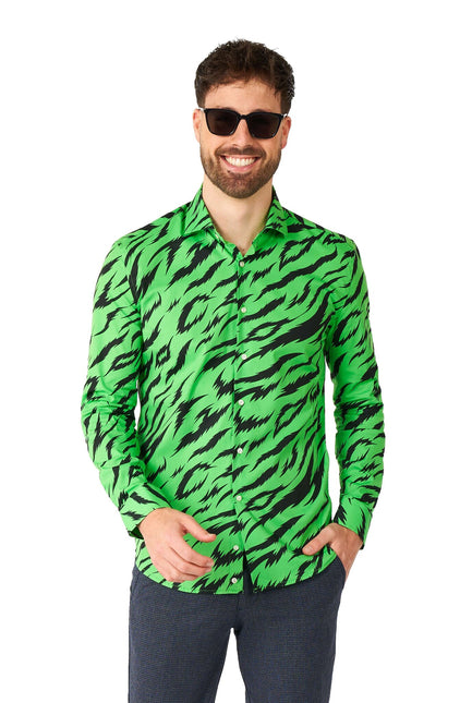 Chemise vert tigre Hommes OppoSuits