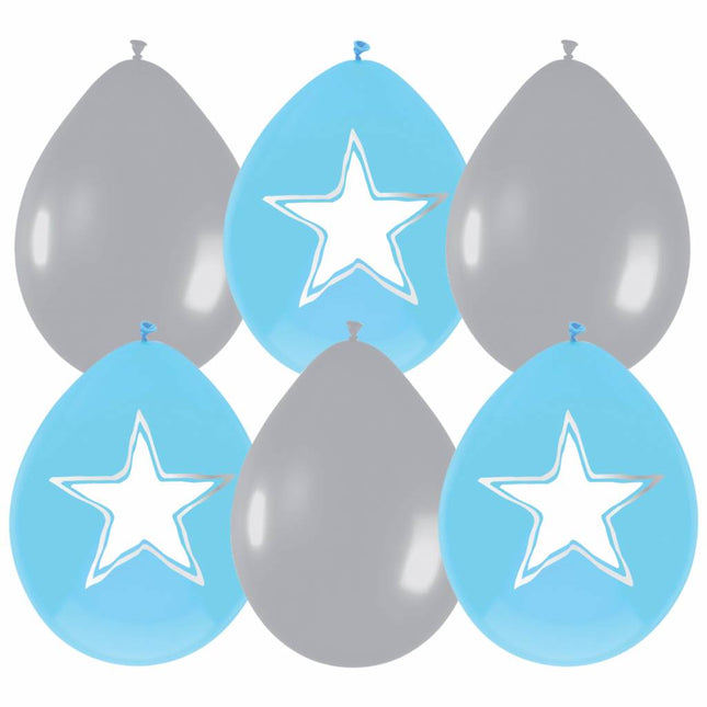 Ballons de naissance Garçon Décoration à écrire 30cm 6pcs