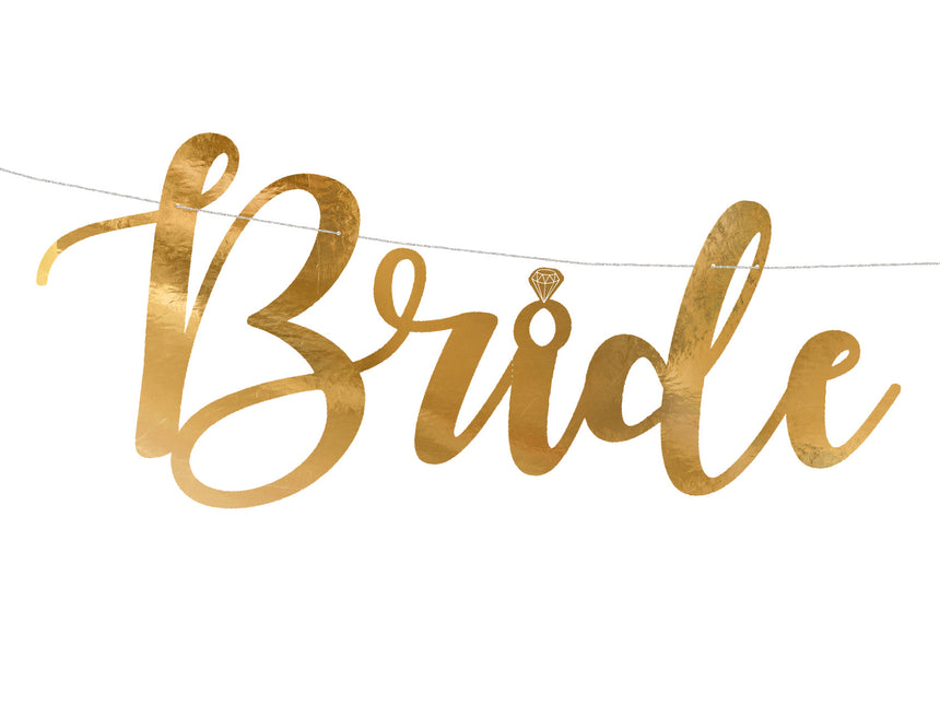 Guirlande de mariage Bride To Be Gold 80cm