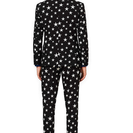 Costume noir blanc étoiles Hommes <tc>OppoSuits</tc>