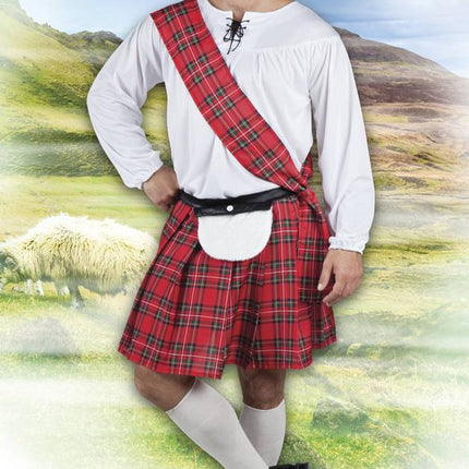 Costume en kilt écossais