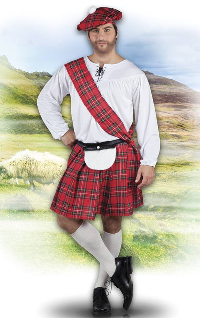 Costume en kilt écossais