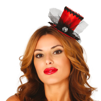 Bandeau Chapeau Mini Rouge