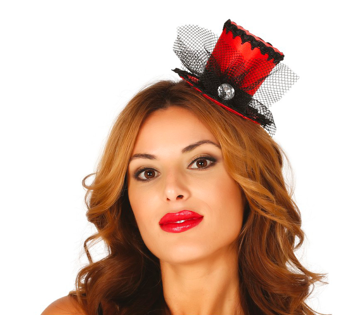 Bandeau Chapeau Mini Rouge