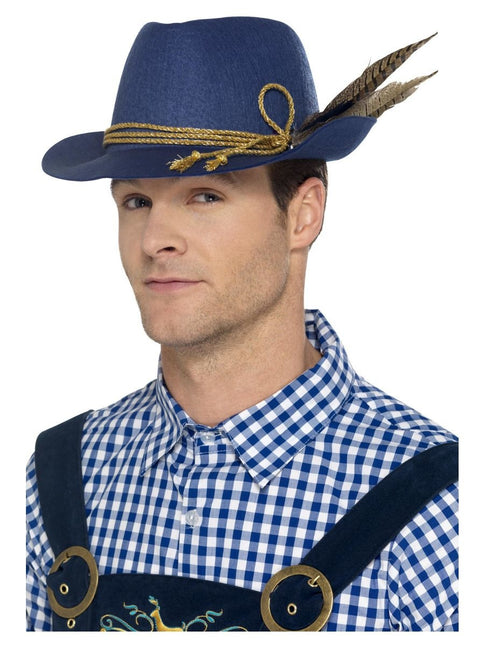 Chapeau Oktoberfest Tiroler Bleu