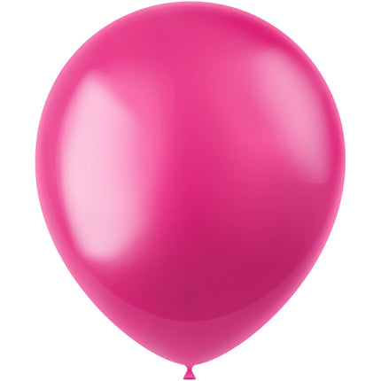 Ballons Fuchsia Métallique Fuchsia Rose 33cm 100pcs