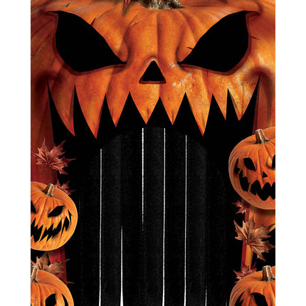 Rideau de porte Halloween Citrouille 2.45m