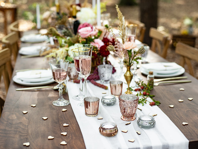 Décoration de table Coeurs en bois 2cm 50pcs