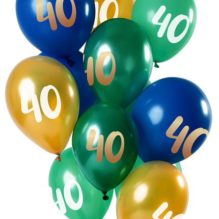 Ballons 40 Years Mix 30cm 12pcs