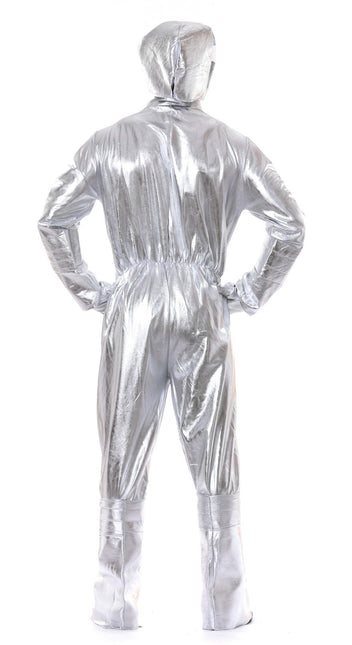 Costume d'astronaute argenté pour homme