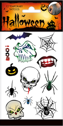 Tatouage d'Halloween effrayant