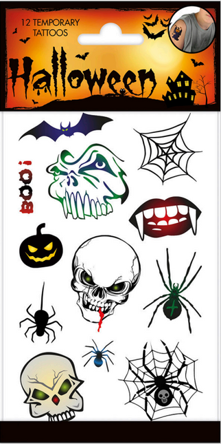 Tatouage d'Halloween effrayant