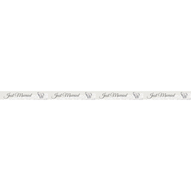 Just Married Barrier Ribbon Decoration 15m