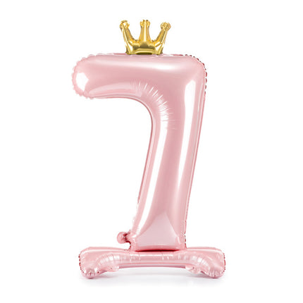 Ballon de baudruche Figure 7 Rose Clair Standard Vide 84cm