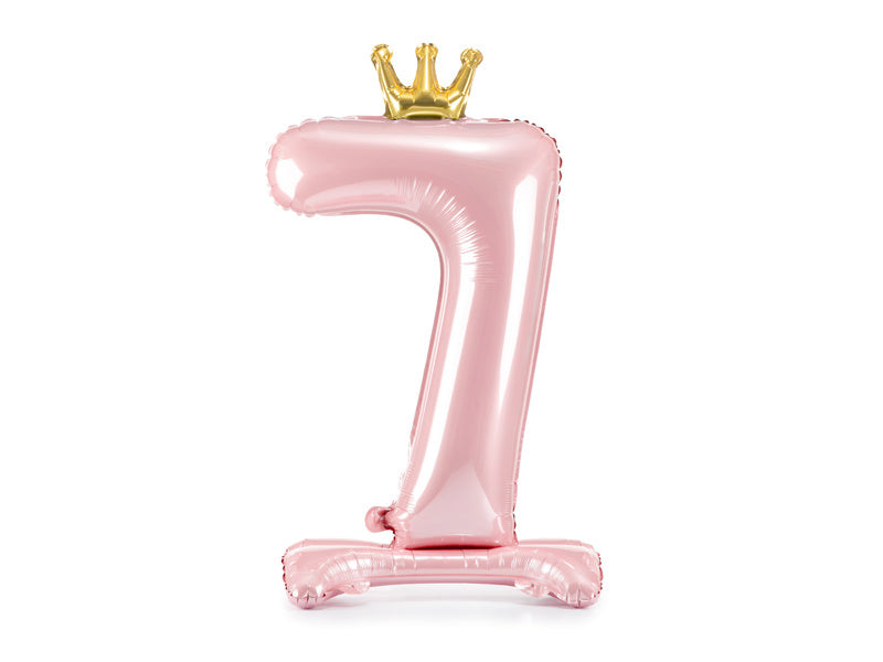 Ballon de baudruche Figure 7 Rose Clair Standard Vide 84cm