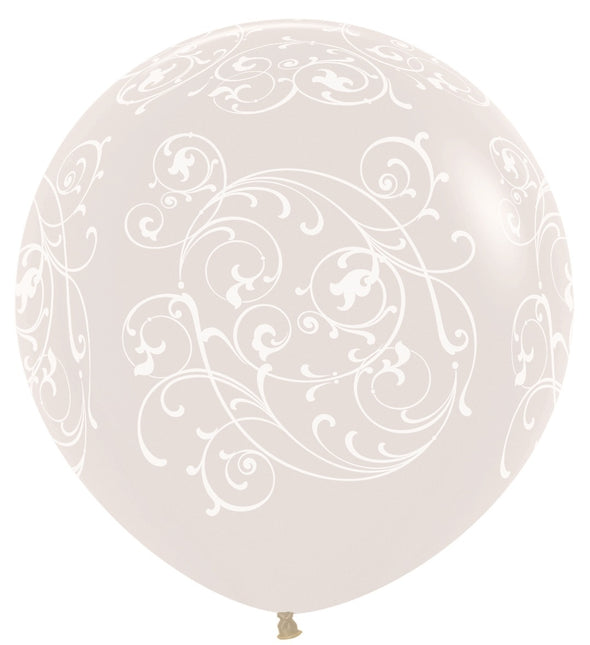 Ballons Filigree Crystal Clear 91cm 2pcs