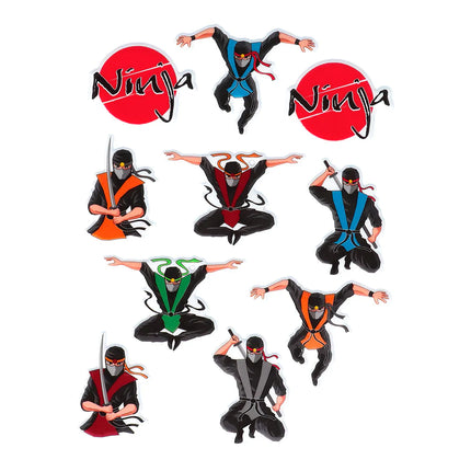 Autocollants Ninja 4pcs