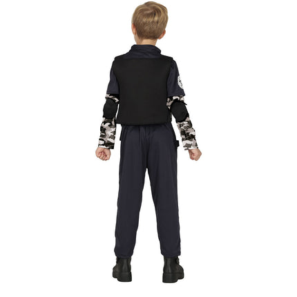 Costume d'Halloween Zombie Police Enfant