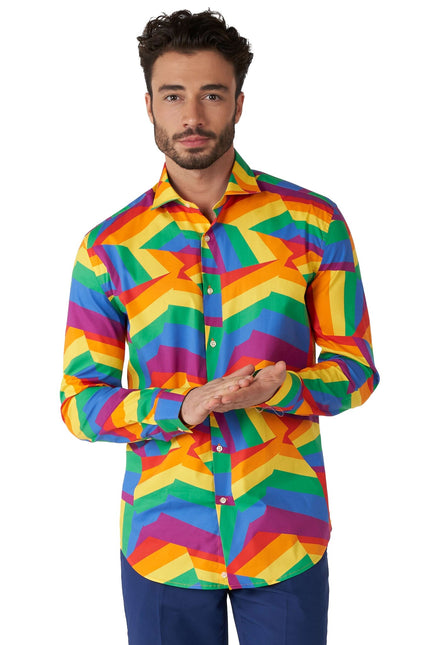 Chemise ZIG Zag Rainbow Hommes OppoSuits