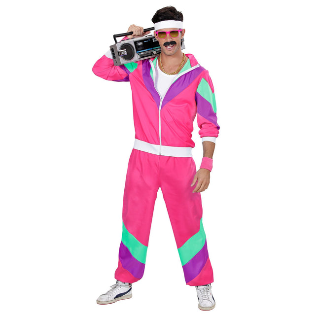 Tracksuit Neon 80S Faulty Pink
