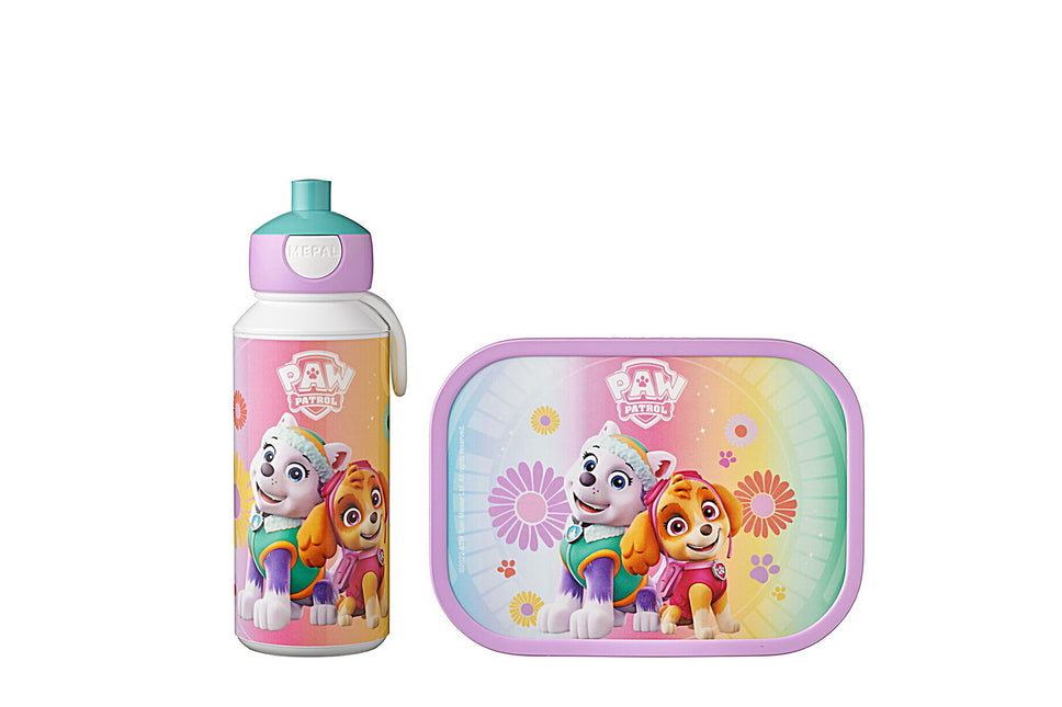 Ensemble de repas Bouteille à boire+Boîte à lunch Paw Patrol Girls