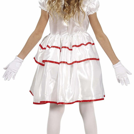 Costume d'Halloween Clown Fille Blanc