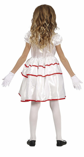 Costume d'Halloween Clown Fille Blanc