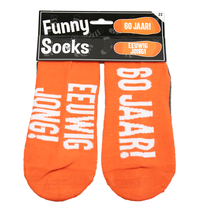 Funny Socks 60 Years Balloons 1 paire