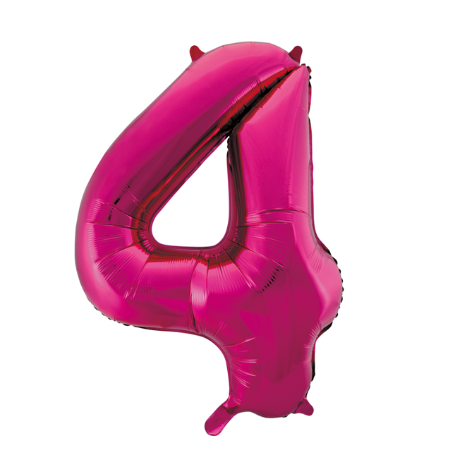 Ballon de baudruche Figure 4 Fuchsia XL 86cm vide