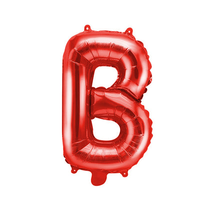 Ballon de baudruche Lettre B Rouge Vide 35cm