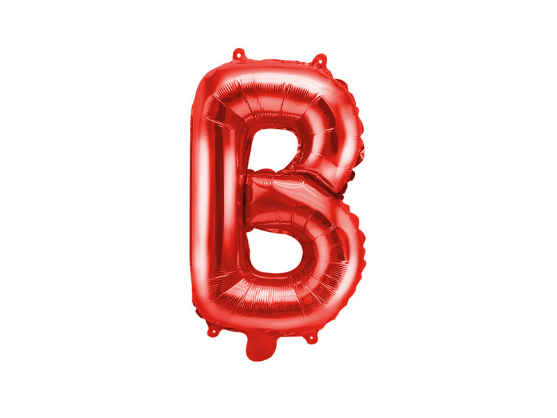 Ballon de baudruche Lettre B Rouge Vide 35cm