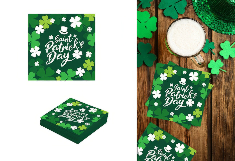 St. Serviettes de table St Patrick 33cm 20pcs