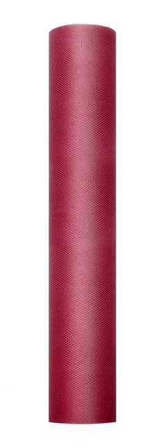 Rouleau de tulle rouge bordeaux 30cm 9m