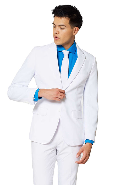 Hommes en costume blanc OppoSuits