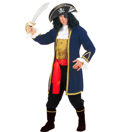 Costume de pirate bleu hommes