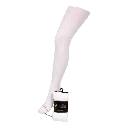 Collants en coton blanc