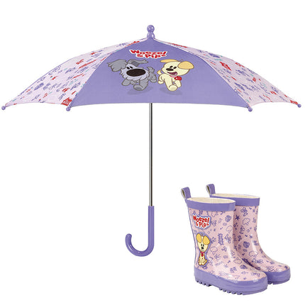 Parapluie violet Woezel et Pip 57cm