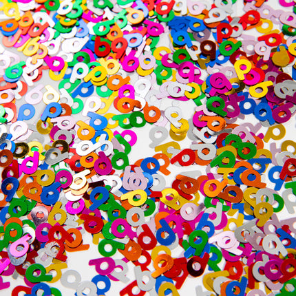 Confettis de table 6 ans colorés