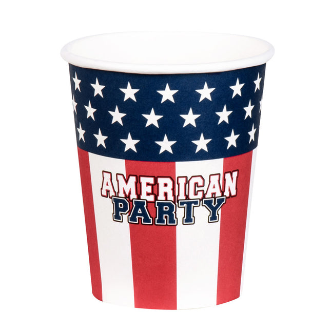 America Cups Party Paper 210ml 10pcs