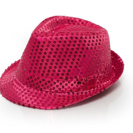 Chapeau à paillettes Fuchsia