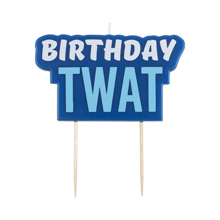 Bougie bleue Birthday Twat 5.8cm