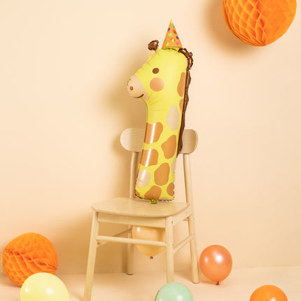 Ballon à l'hélium 1 an Girafe vide 82cm