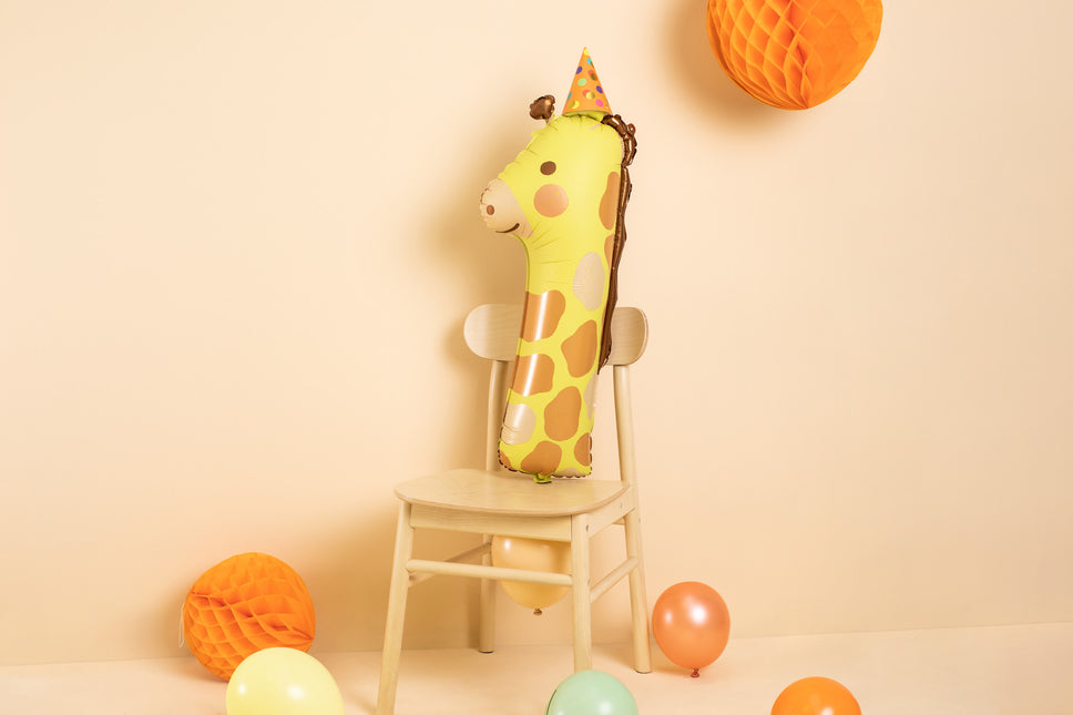 Ballon à l'hélium 1 an Girafe vide 82cm