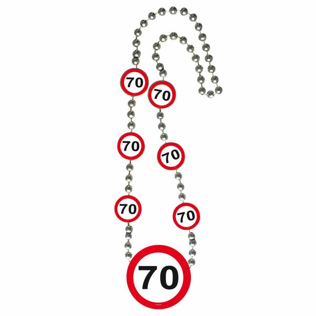 Panneau de signalisation 70 ans de chaîne