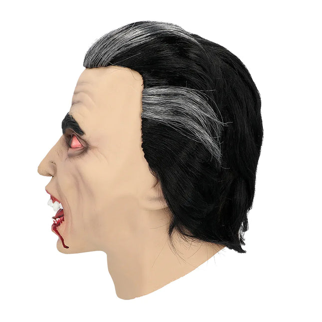 Masque d'Halloween Vampire avec du sang