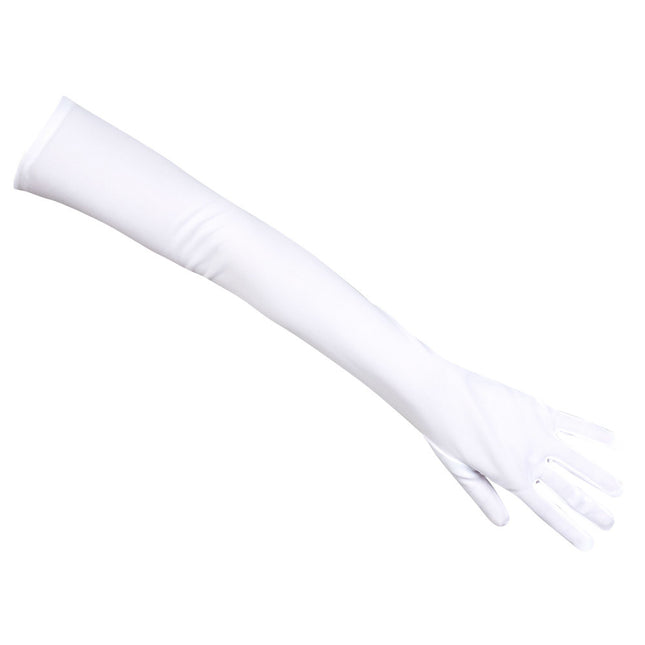 Gants blancs longs 40cm