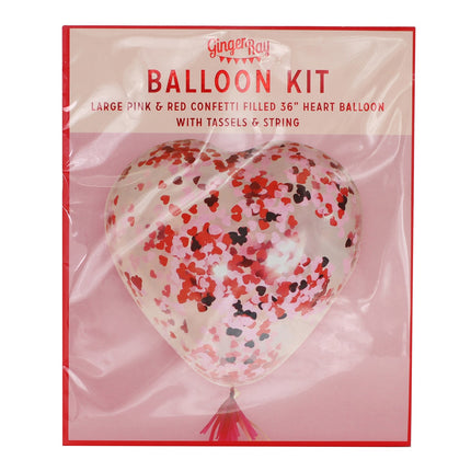 Ballon Confetti Coeurs 91cm