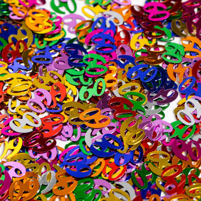 Confetti de table 60 ans Coloré