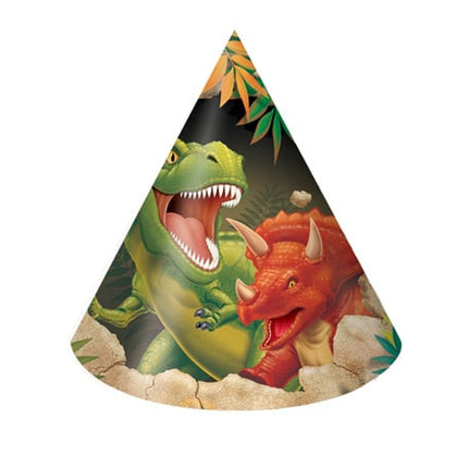 Chapeaux de fête Dino 8pcs